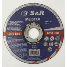 Круг абразивний відрізний по мет/нерж. Meister  125*1.2*22.2мм